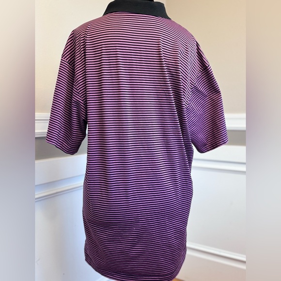 Peter Millar Shirt Mens L Purple Polo Short Sleeve Performance - Picture 5 of 5